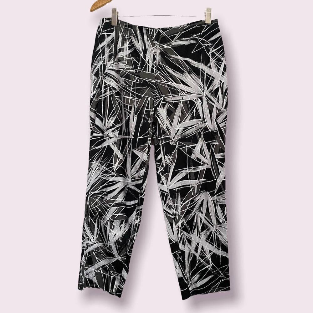 𝅺piazza Sempione Audrey Print Capri Pants IT44 US8
